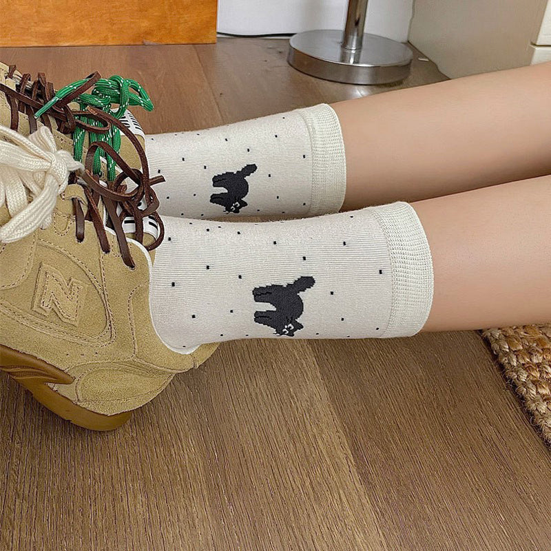 Chaussettes Décontractées À Imprimé Chat