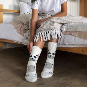 Chaussettes Chaudes De Dessin Animé