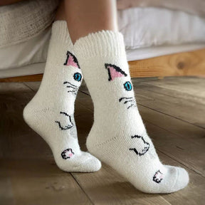Chaussettes Chaudes De Dessin Animé