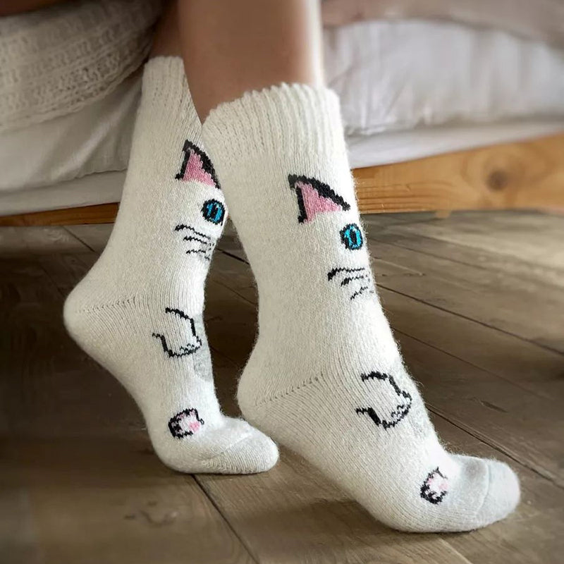 Chaussettes Chaudes De Dessin Animé
