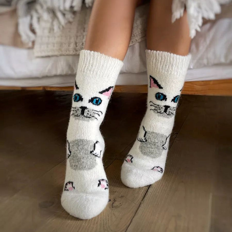 Chaussettes Chaudes De Dessin Animé