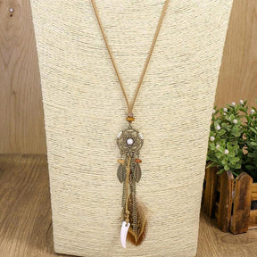 Collier Pendentif Bohème Vintage