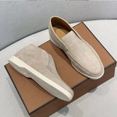 Mocassins casuais de camurça