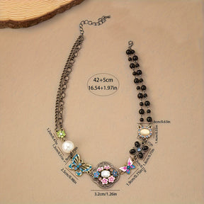 Collier Papillon Ethnique Vintage