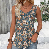 Débardeur Vintage À Imprimé Floral