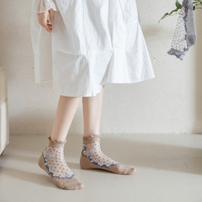 Chaussettes Fleuries Respirantes