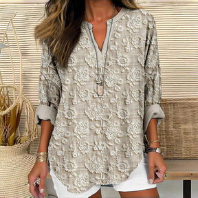 Blouse À Imprimé Floral Vintage