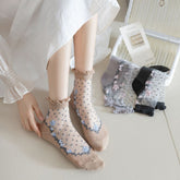 Chaussettes Fleuries Respirantes