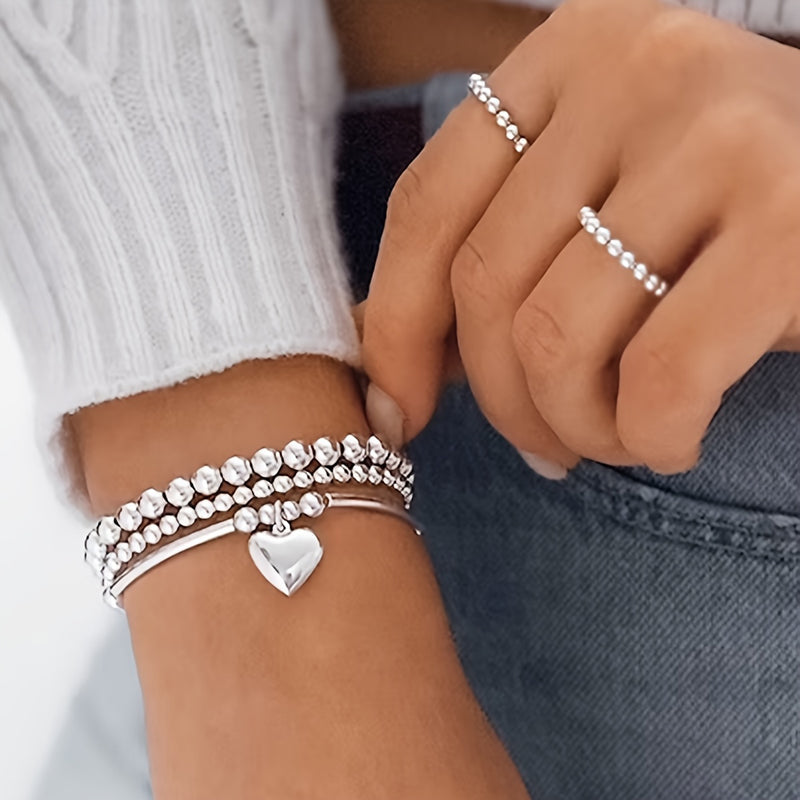 Bracelet Perlé Cœur