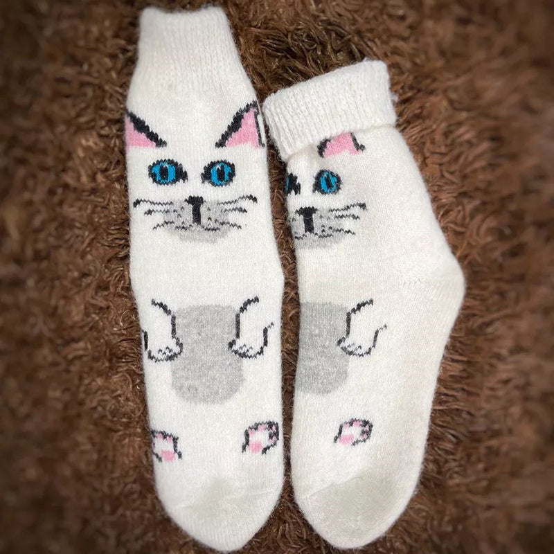 Chaussettes Chaudes De Dessin Animé