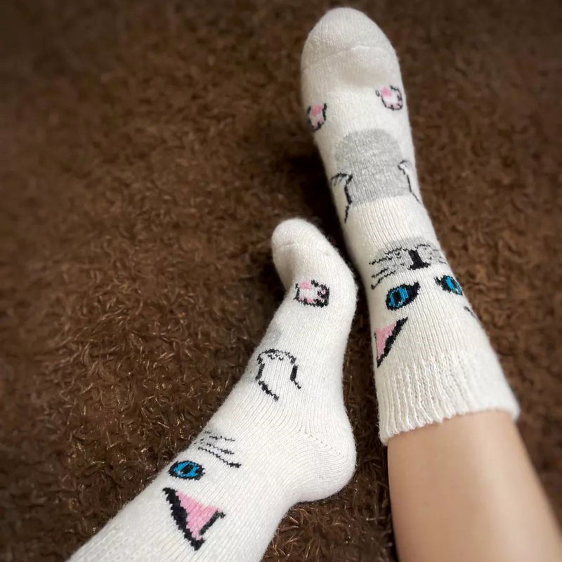 Chaussettes Chaudes De Dessin Animé