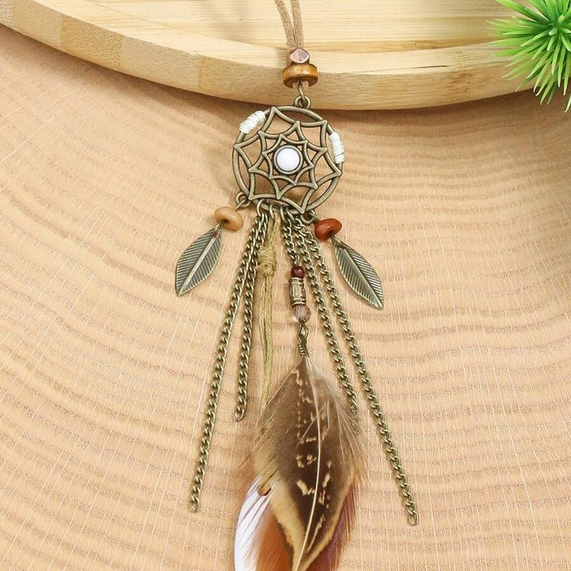 Collier Pendentif Bohème Vintage