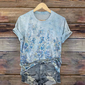 T-Shirt À Imprimé Floral Vintage