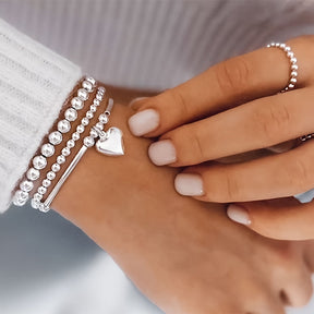 Bracelet Perlé Cœur