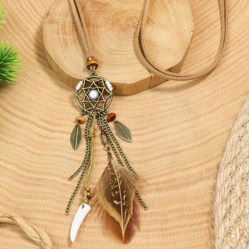 Collier Pendentif Bohème Vintage