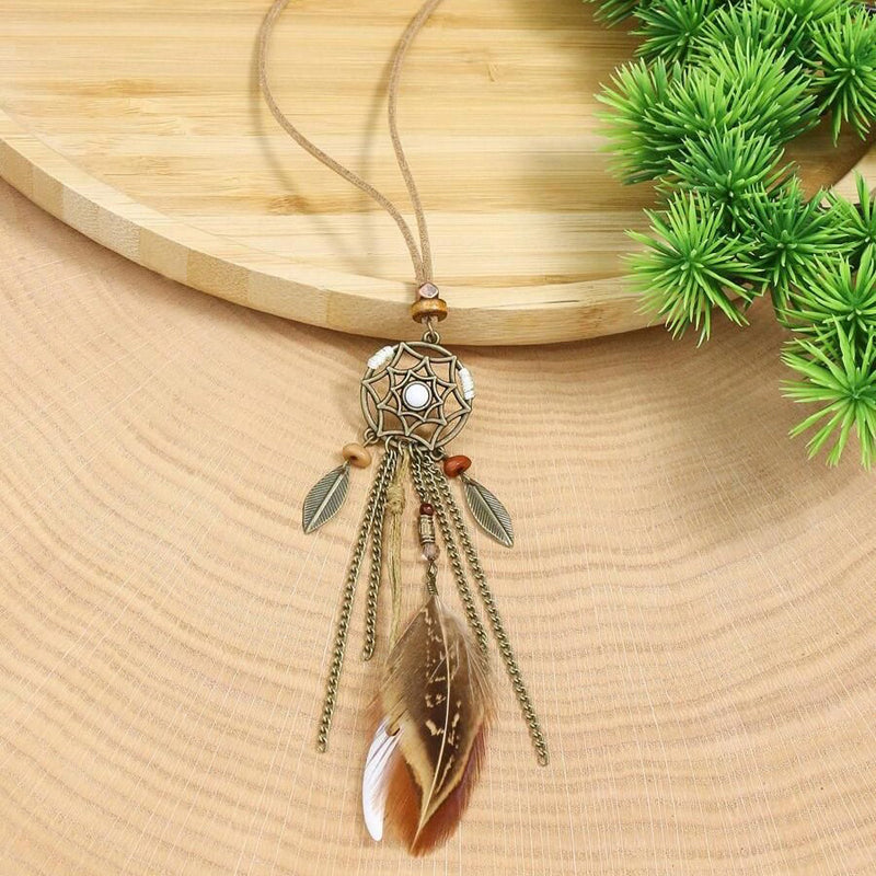 Collier Pendentif Bohème Vintage