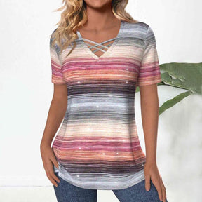 Blouse Dégradée Décontractée