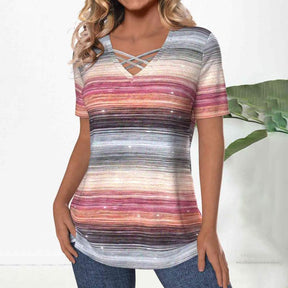 Blouse Dégradée Décontractée