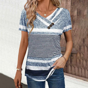 Blouse Rayée Décontractée