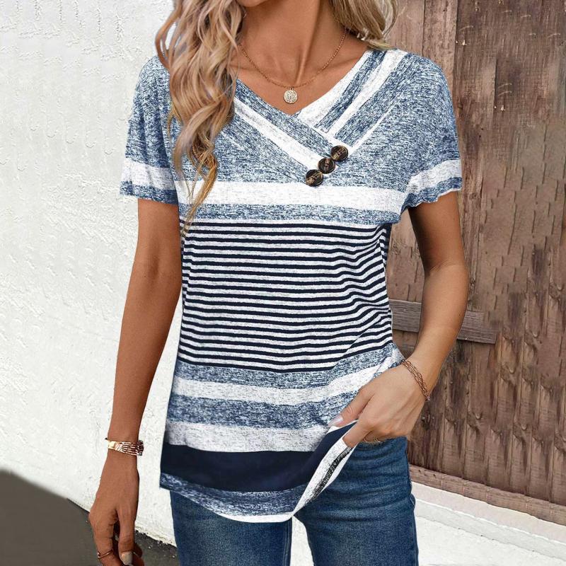Blouse Rayée Décontractée
