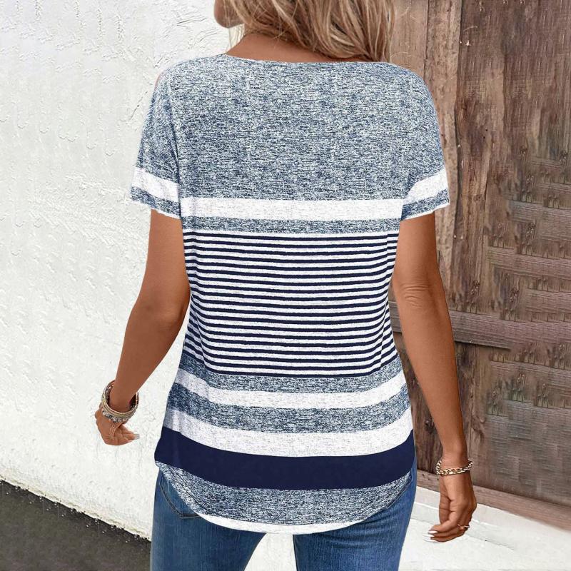 Blouse Rayée Décontractée