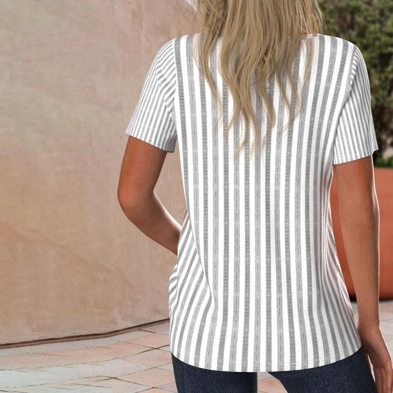 Blouse Rayée Décontractée