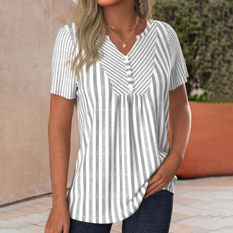 Blouse Rayée Décontractée