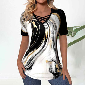 Blouse Dégradée Décontractée