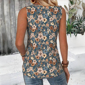 Débardeur Vintage À Imprimé Floral