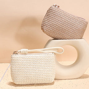 Porte-Monnaie Vintage En Paille