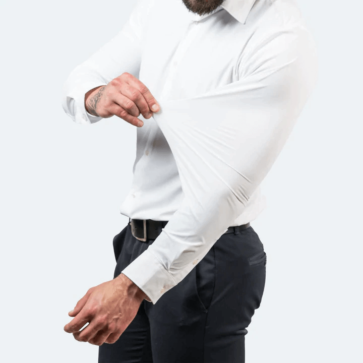 CHEMISE HABILLÉE ÉLASTIQUE | ELASTECH 2-PACK BLANC