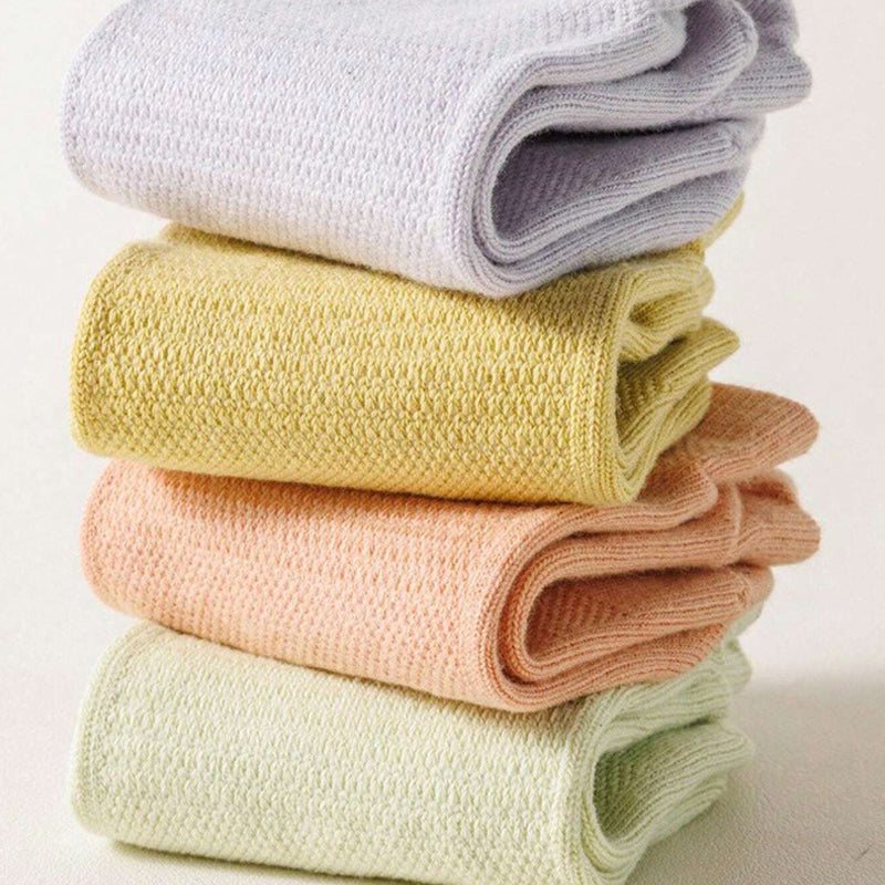 Chaussettes Respirantes De Couleur Unie