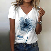T-Shirt À Imprimé Floral Vintage