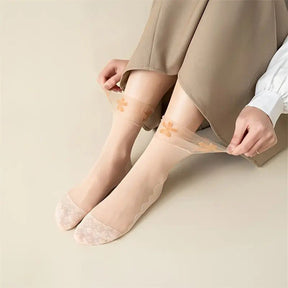 Chaussettes Fleuries Respirantes