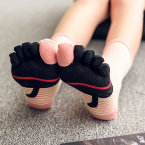 Chaussettes À 5 Doigts De Chat De Dessin Animé
