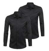 CHEMISE HABILLÉE ÉLASTIQUE | ELASTECH 2-PACK NOIR