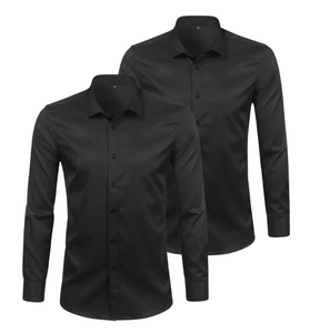 CHEMISE HABILLÉE ÉLASTIQUE | ELASTECH 2-PACK NOIR