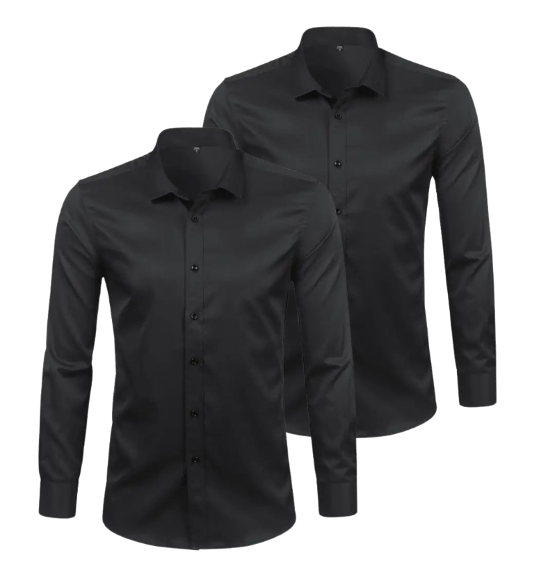 CHEMISE HABILLÉE ÉLASTIQUE | ELASTECH 2-PACK NOIR