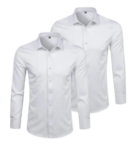 CHEMISE HABILLÉE ÉLASTIQUE | ELASTECH 2-PACK BLANC