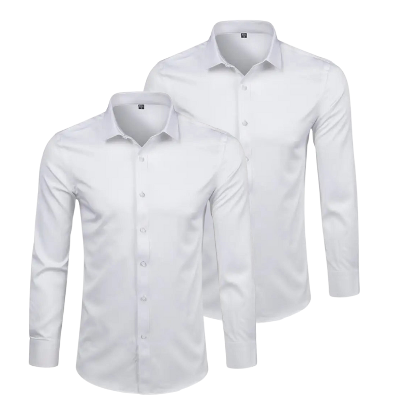 CHEMISE HABILLÉE ÉLASTIQUE | ELASTECH 2-PACK BLANC