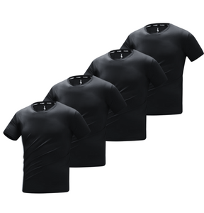 T-SHIRT EN FIBRE DE BAMBOU | BAMBOU SHIRT 4-PACK NOIR