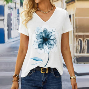 T-Shirt À Imprimé Floral Vintage