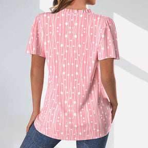 Blouse Décontractée À Pois