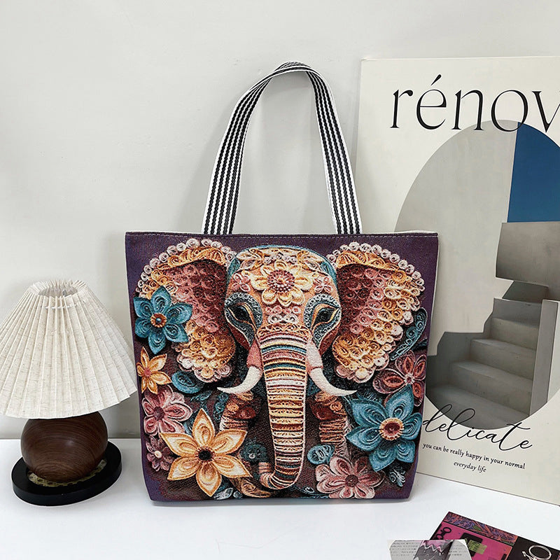 Sac En Toile Décontracté Vintage