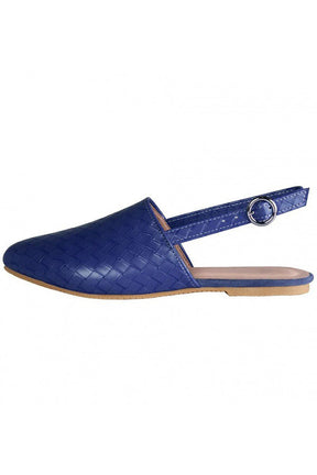 Casual Pointed Toe Woven Flat Sandals