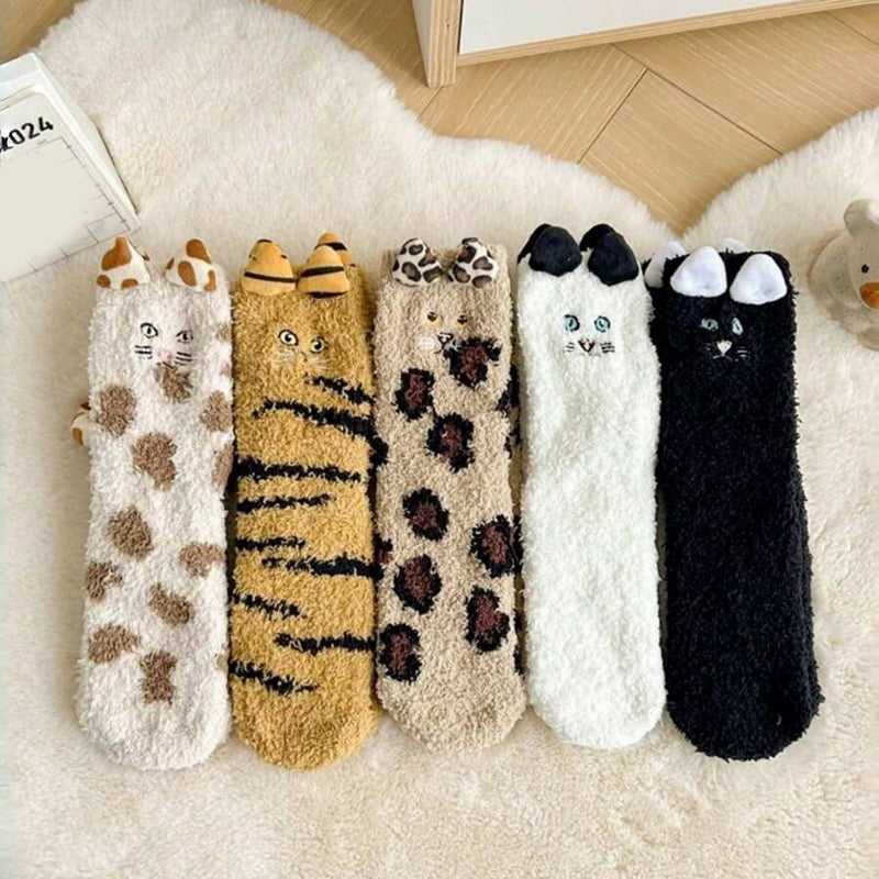 Chaussettes Chaudes De Dessin Animé