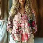 Blouse À Imprimé Floral Vintage