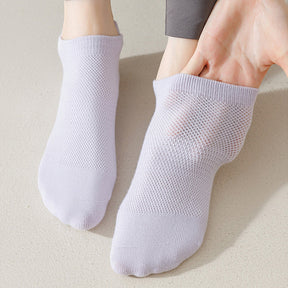 Chaussettes Respirantes De Couleur Unie