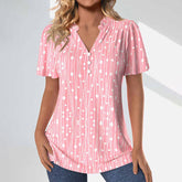 Blouse Décontractée À Pois