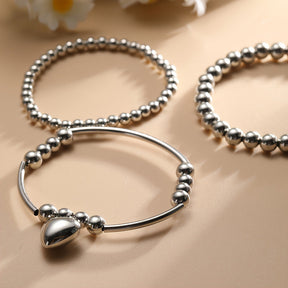 Bracelet Perlé Cœur